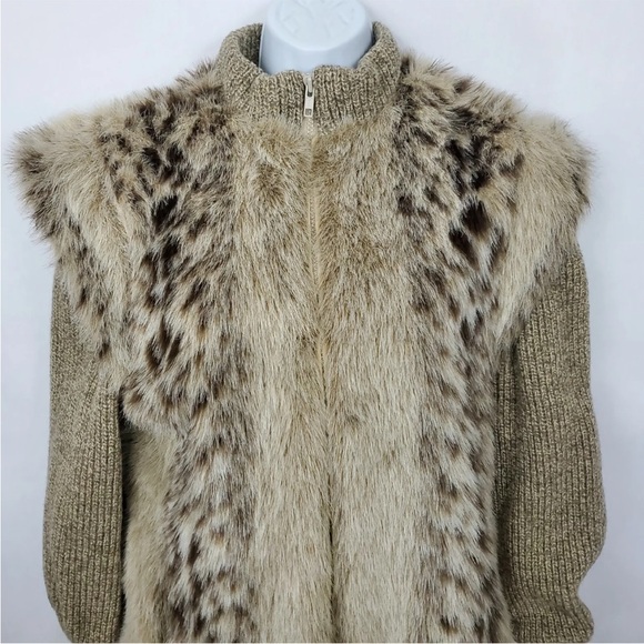 Monterey Fashions Faux Fur Women's Coat Size 8 Animal Print USA Mob Wife - Picture 6 of 11